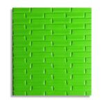 AD Self-adhesive foam sheet Green Oblique pattern (70x77cm.) Pack of 5
