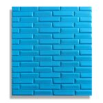 AD Self-adhesive Foaming sheet Blue Oblique pattern (70x77cm.)