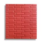 AD Self-adhesive foaming sheet Red Oblique pattern (70x77cm.)