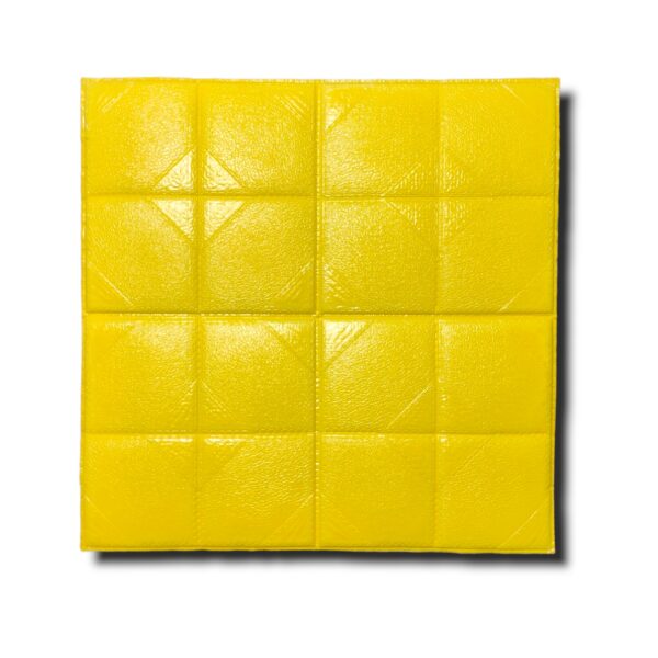 AD Self-adhesive foaming sheet Yellow decorative Cube pattern