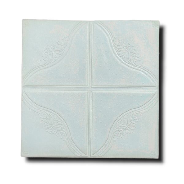 AD Self-adhesive 3D foaming sheet Royal decorative pattern Dim blue color