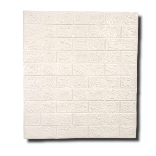 AD Self-adhesive foaming sheet White classic Brick pattern