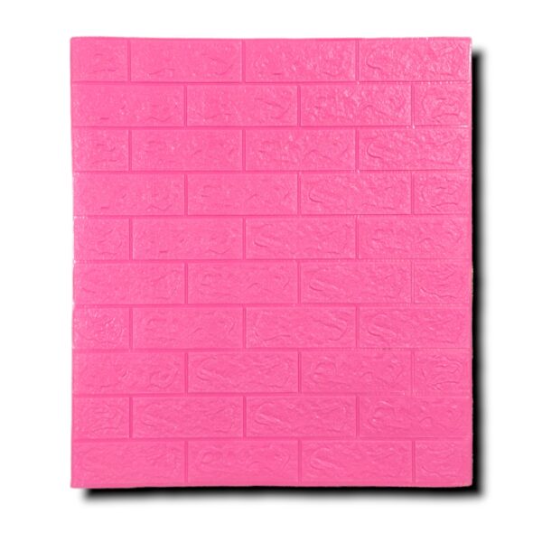 AD Self-adhesive foaming sheet dark Pink classic Brick pattern