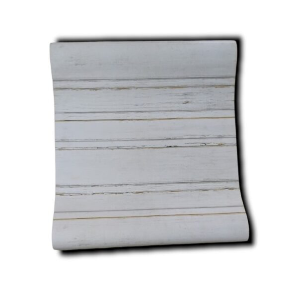 AD Plain white wall sticker with horizontal lining pattern