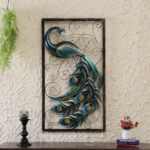 PEACOCK FRAME DECOR(24X42 INCH)