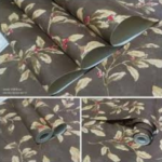 Self Adhesive Wall Sticker Textured Floral (45 x 1000cm.)