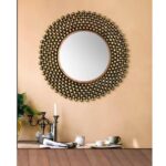 AD Ball Mirror For Wall Wall Hanging Sculpture Decorative Hanging & Sculpture for Living Room (21x1x25 Inch)