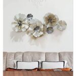 AD Flower Decor (White) Wall Decor For Living Room, Bedroom, Home Decor (52x2x24 INCH)