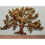 AD Willlow Tree Golden Decor (B) Wall Decor For Living Room, Bedroom, Home Decor (30x2x28 INCH)
