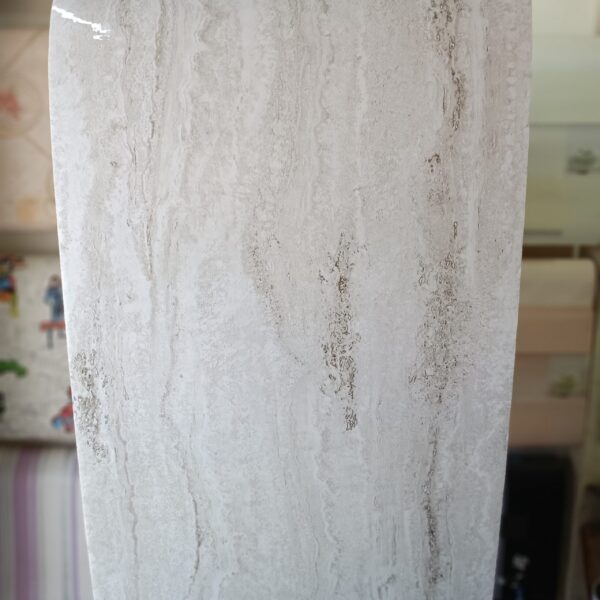 Ansari Decor Marble White Thick Matte Waterproof Moisture-Proof Heat-Resistant Peel and Stick Wallpaper (61x300cm)