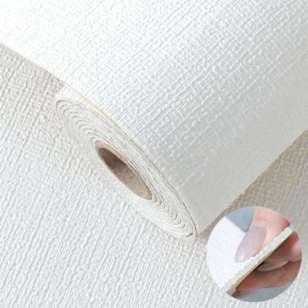 Ansari Decor 3D Foam Wallpaper for Full Wall, Wood Furniture I Fabric Textured, Waterproof, Large (66x290cm