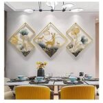 AD DEER FAMILY Frame Wall Art(21 x 2 x 21 inch)