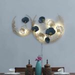 AD Gingko Leaf art Flower & Leaf in Ring Wall Art(44 x 2 x 26 Inch)