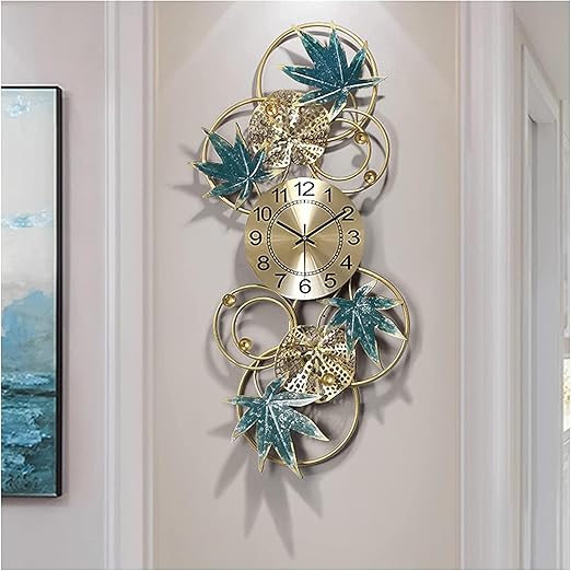 AD Tulip Leaf Wall Clock (17.5 x 2 x 35 inch)