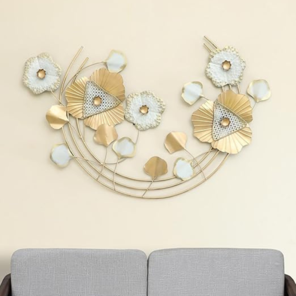 AD Gold Flower Wall Art(46.5 x 4 x 32 inch)