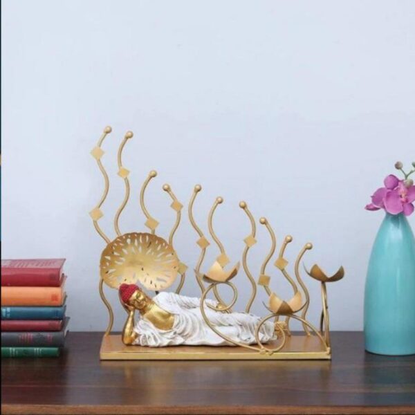 AD BUDHA 3 T-LIGHT DECOR (14x7x14 inch)