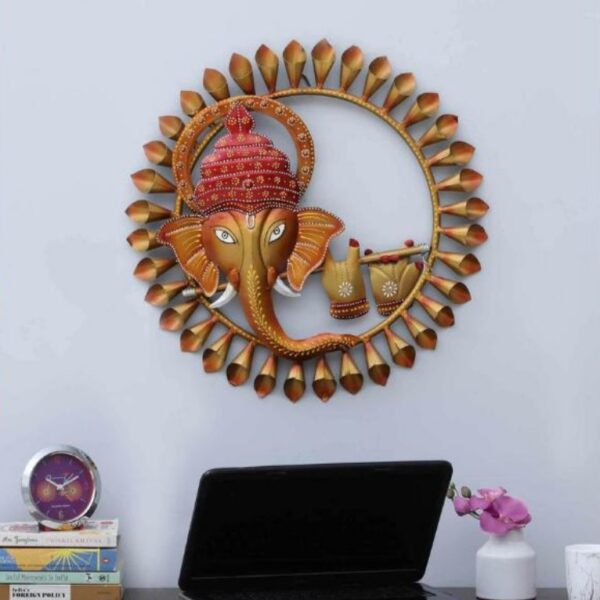 AD CIRCLE GANESH (RED) (22x2x22 inch)