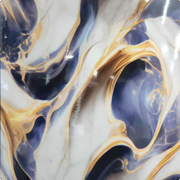 AD Waterproof Self-Adhesive UV Marble Sheet Pack of 5  (60x60 cm)