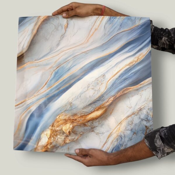 AD Waterproof Self-Adhesive UV Marble Sheet (60x60 cm) Pack of 10