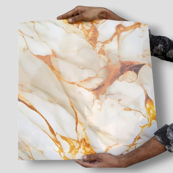 AD Waterproof Self-Adhesive UV Marble Sheet (60x60 cm) Pack of 10