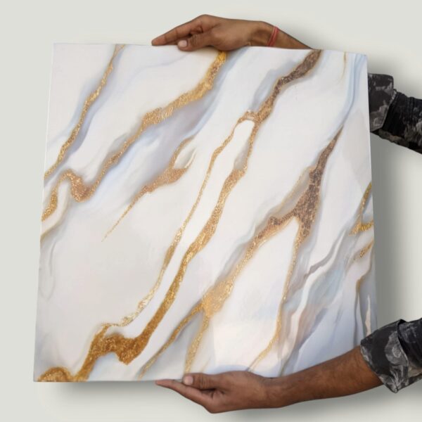 AD Waterproof Self-Adhesive UV Marble Sheet (60x60 cm) Pack of 10