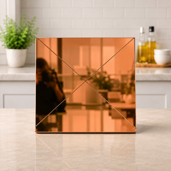 Acrylic Mosaic Brown Tile Self-Adhesive Size (12×12 Inch)