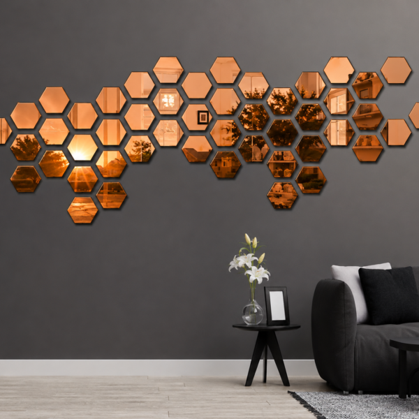 Acrylic Mosaic Brown Tile Self-Adhesive Size (12 X 10.4 cm)