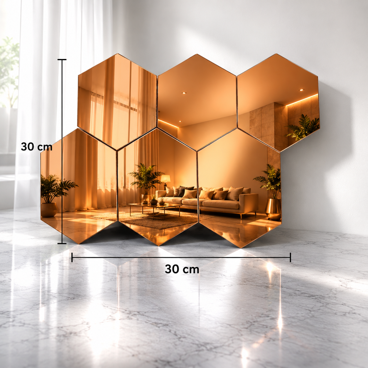 Acrylic Mosaic Brown Tile Self-Adhesive Size (12×12 Inch) - Image 2