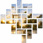 Acrylic Mosaic Silver Tile Self-Adhesive Size ( 6X 2.5 Inch)