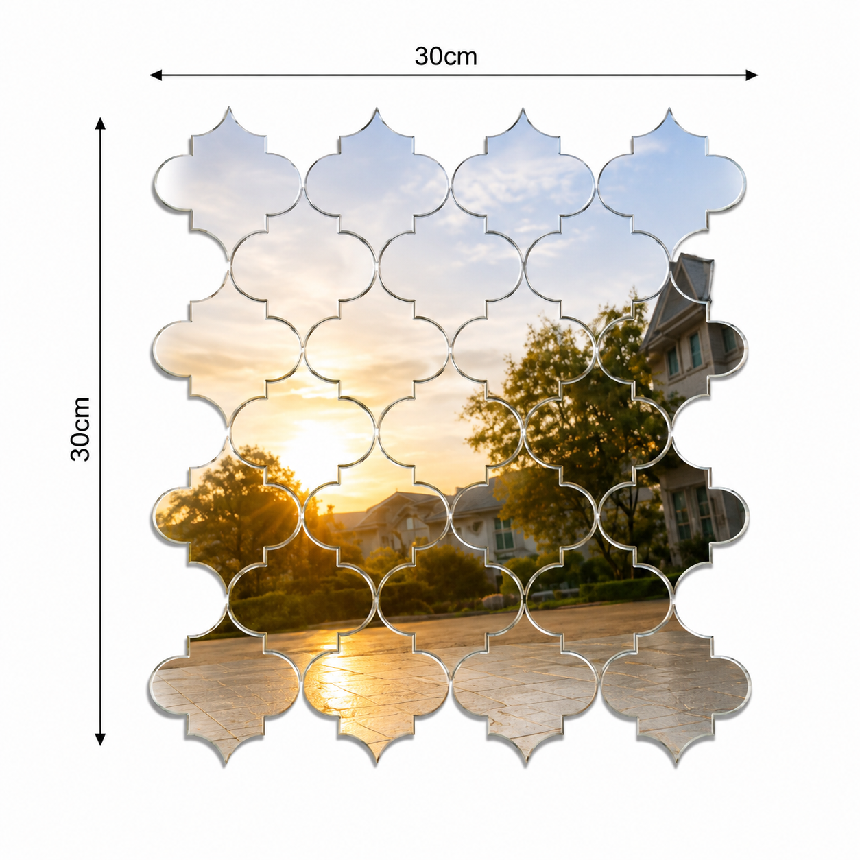 Acrylic Mosaic Silver Tile Self-Adhesive Size (12×12 Inch) - Image 3