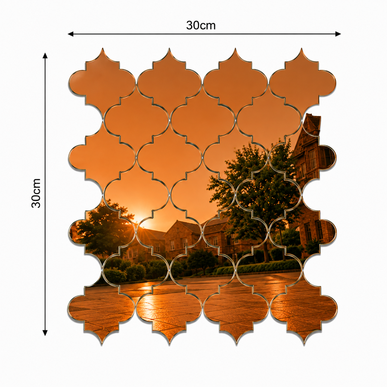 Acrylic Mosaic Brown Tile Self-Adhesive Size (12×12 Inch) - Image 2