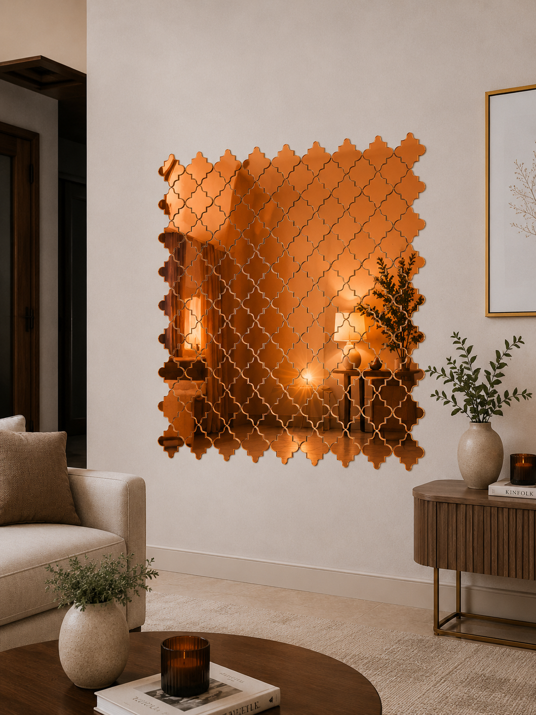 Acrylic Mosaic Brown Tile Self-Adhesive Size (12×12 Inch) - Image 4